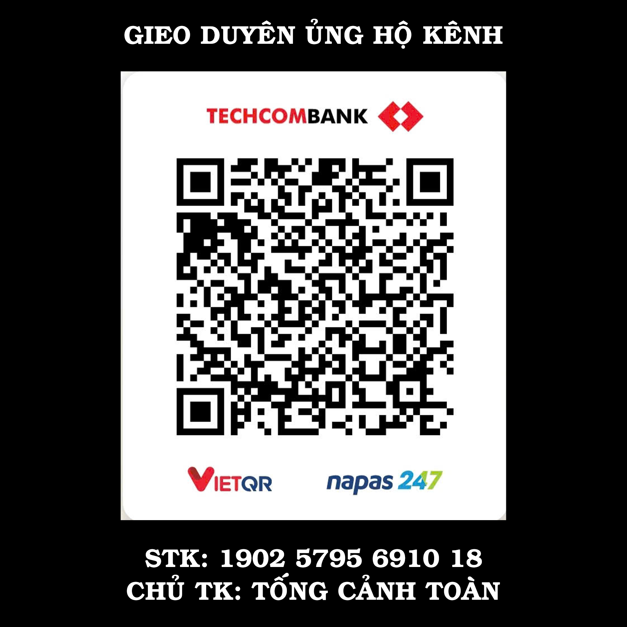 Mã QR chuyển khoản mời thầy cafe